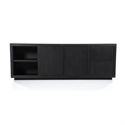 Sideboard Helsinki 200cm 2drs 2 drawers - black