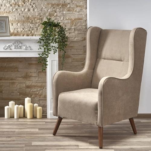 CHESTER beige lounge chair (LIRA-1203)