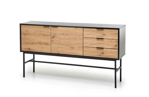 MURANO KM-1 chest of drawers artisan oak/black (2pcs=1pc)
