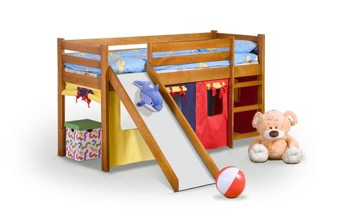 NEO PLUS - bunk bed with a slide and a mattress - alder (4p=1pc)