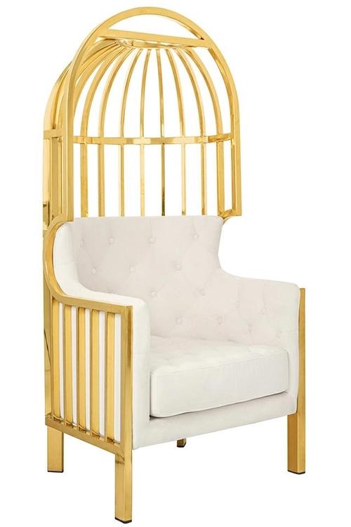 LORD gold / beige armchair