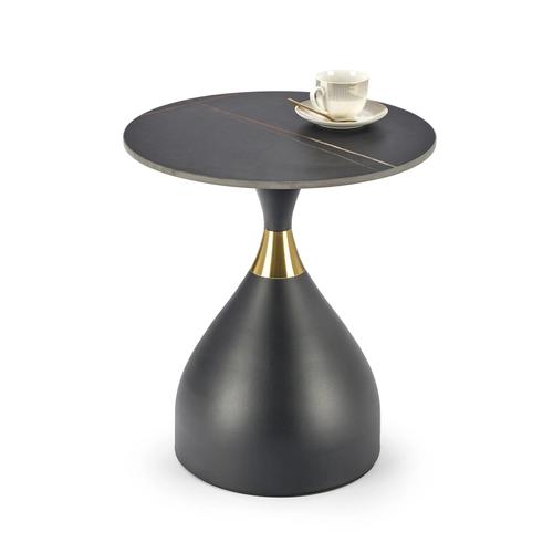 SCALITA coffee table black marble / black / gold